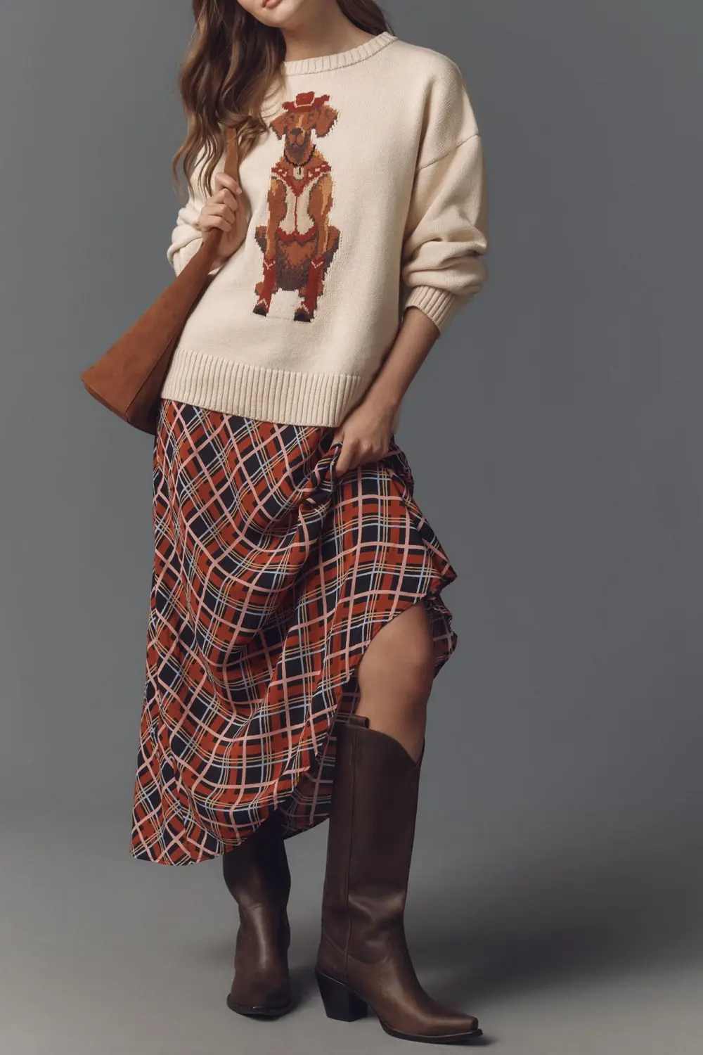 Animal Printed Knit Sweaters