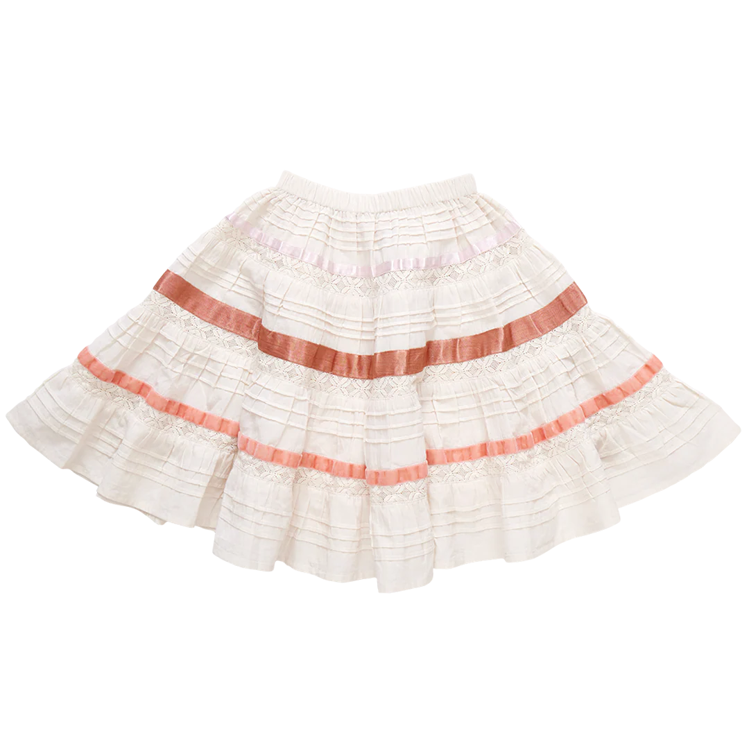 Girls Lorin Skirt - Antique White