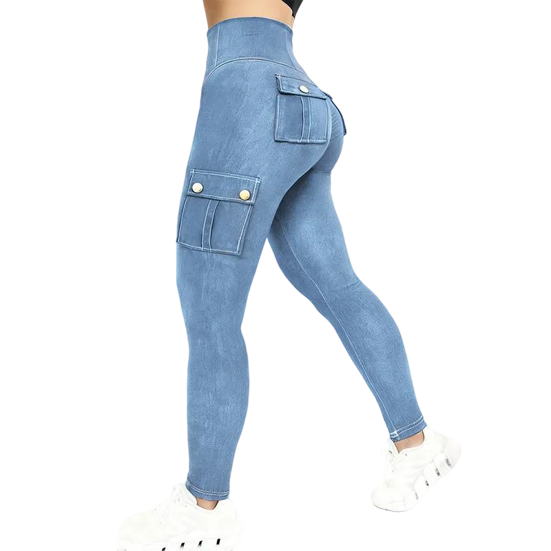 Women's Printed High-Waisted Skinny Pants