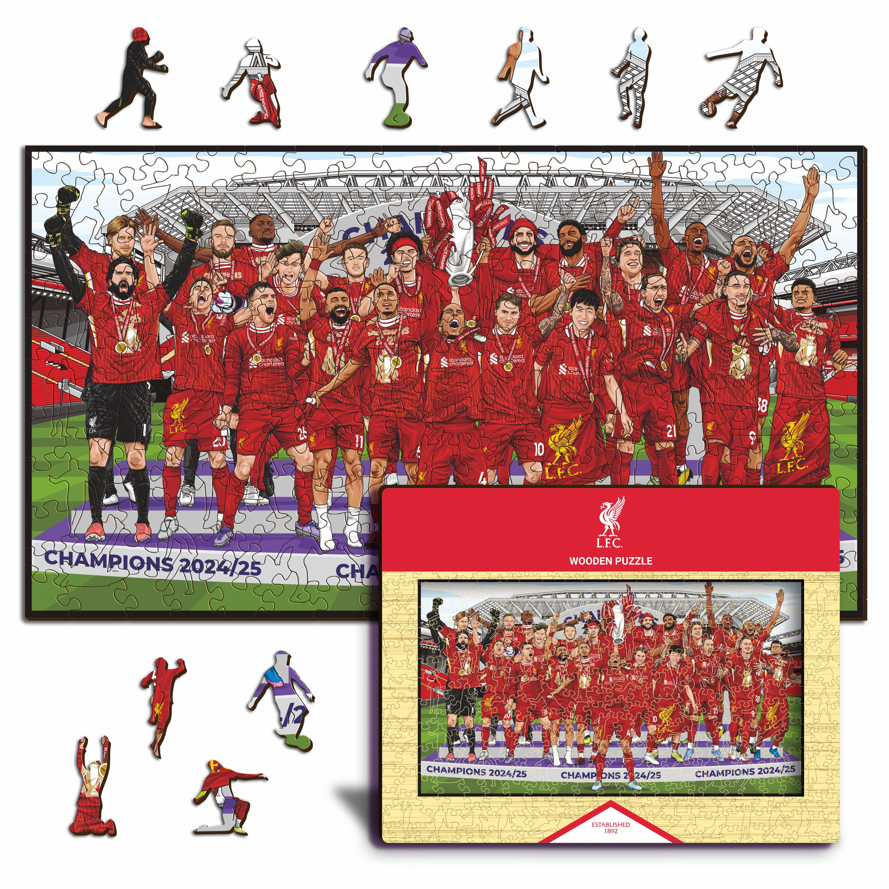 Liverpool FC® Premier League Champions 24/25 - Wooden Puzzle