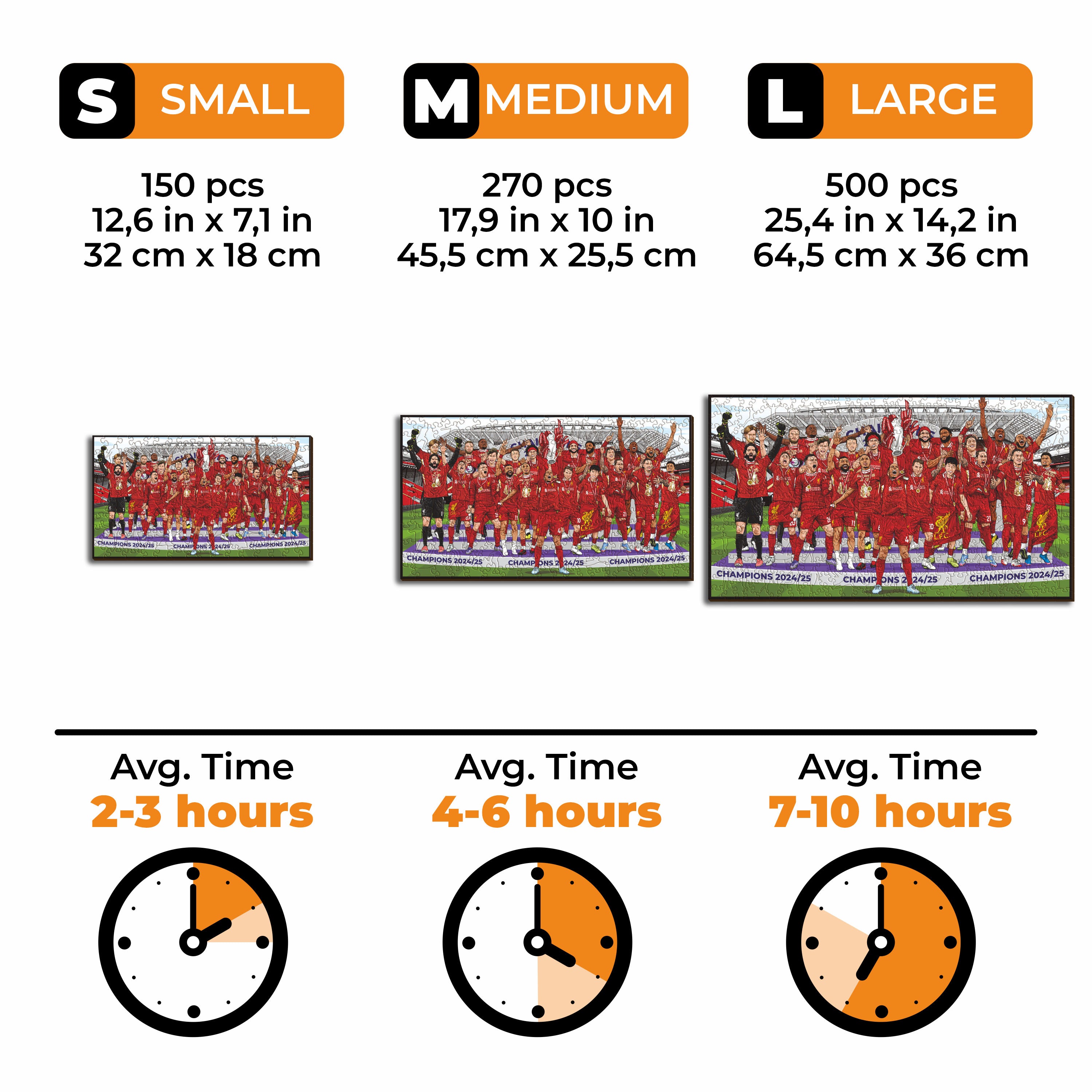 Liverpool FC® Premier League Champions 24/25 - Wooden Puzzle