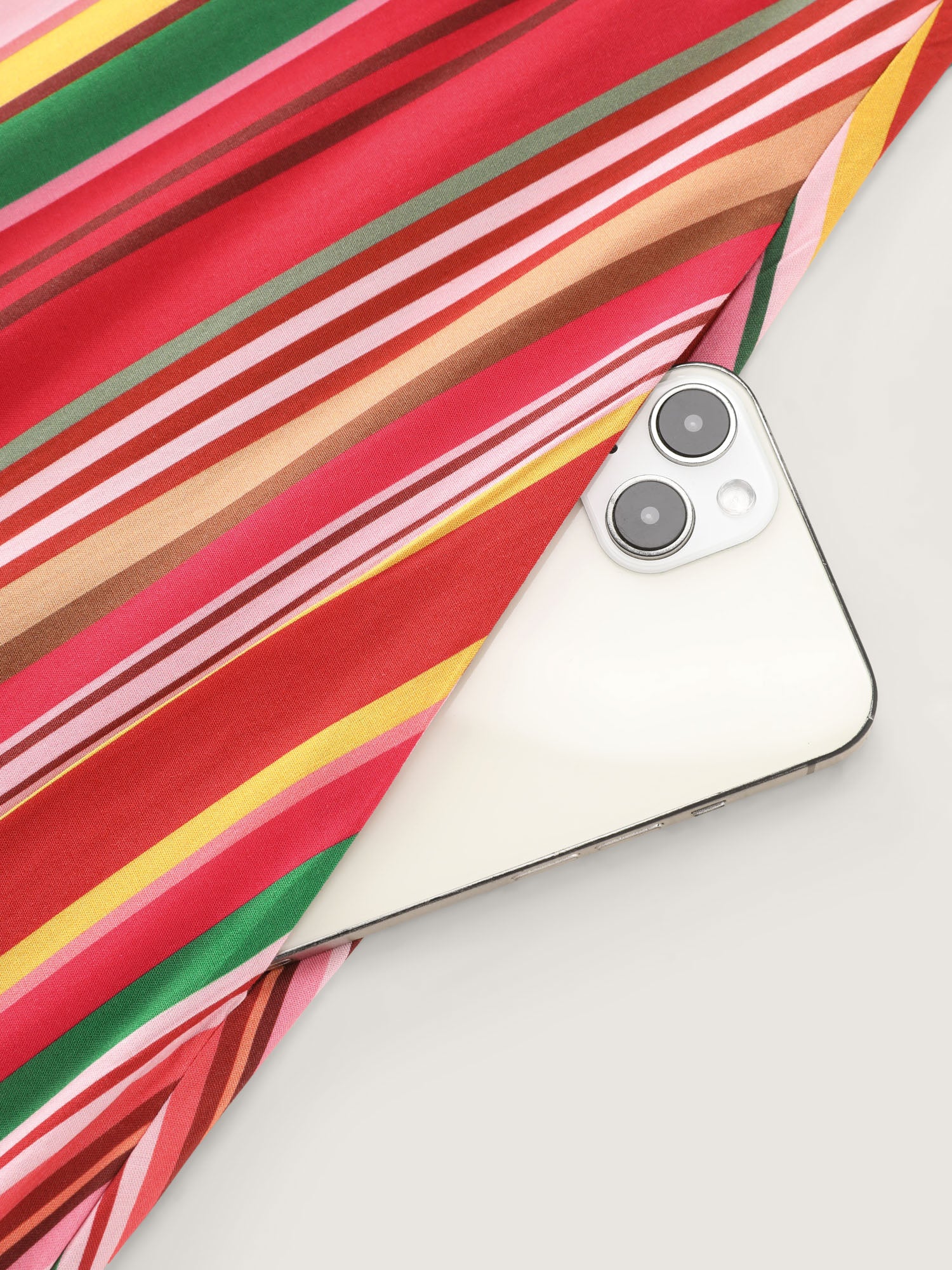 Multi-Color Striped Shirred Cami Maxi Dress