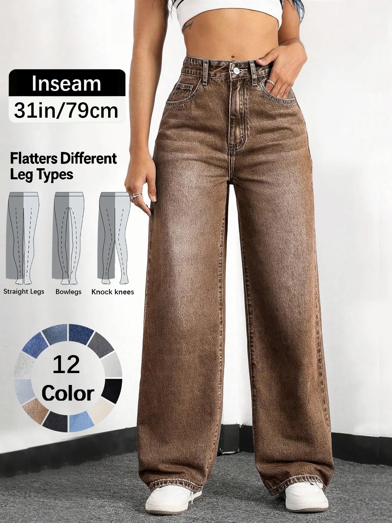 Women’s Comfort Stretch Elastic Waist Denim Jeans