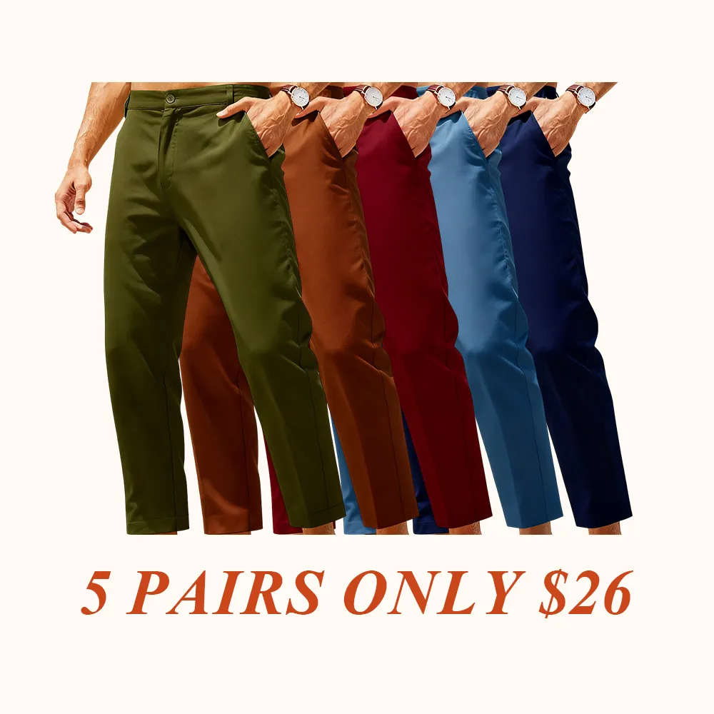 Men's Cotton Linen Pants Elastic Waist Lightweight Casual Pants Slim Fit Yoga Beach Pants