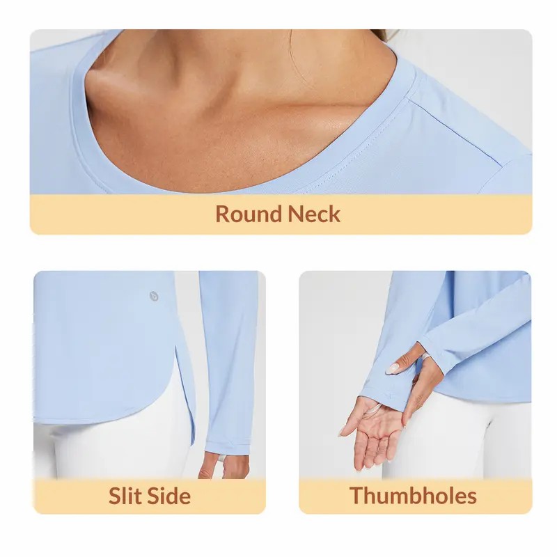 Women's UPF 50+ Sun Shirt – Lightweight Long Sleeve Hiking & Fishing Top