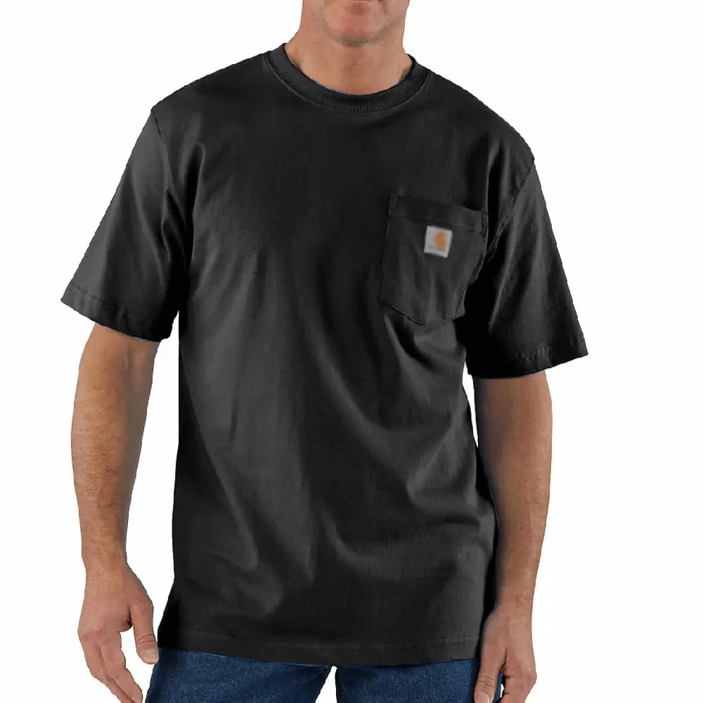 🔥Last Day Promotion! Men's Workwear Loose Fit Heavyweight Short-Sleeve Pocket T-Shirt