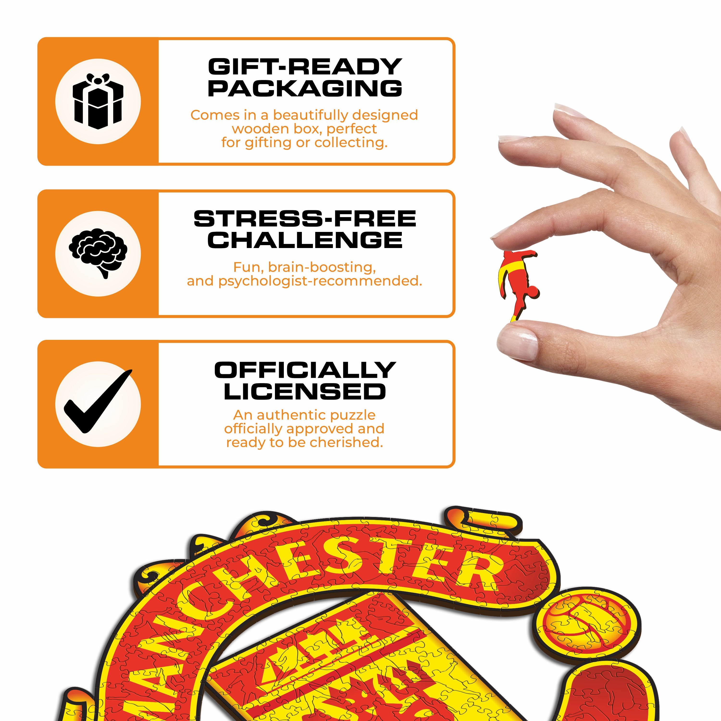 Manchester United FC® Logo - Wooden Puzzle