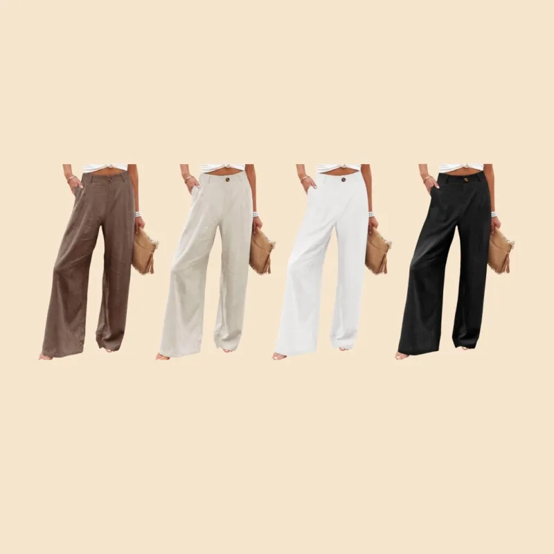 Womens Cotton Linen Pants (Just $3 Each!)