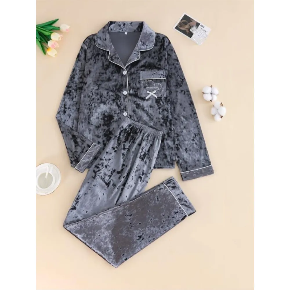 Women's Elegant Winter Pajama Set