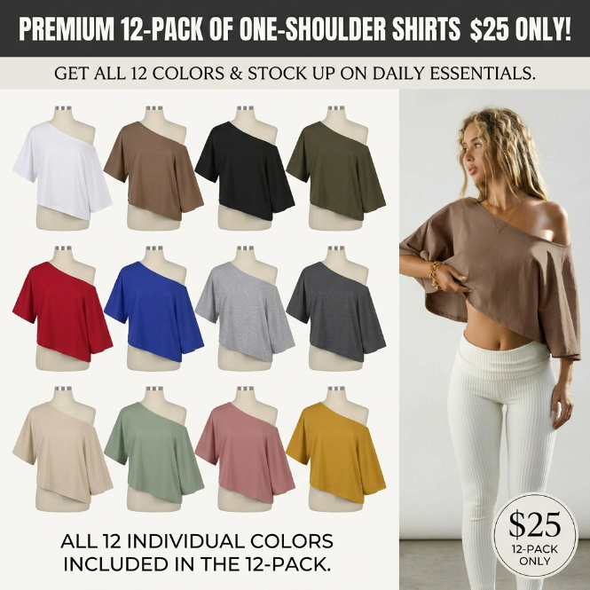 Women’s Cotton Off-Shoulder Crop Top (Soft, Breathable & Effortless Fit)