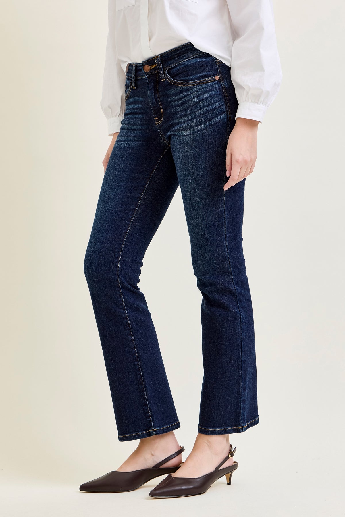 Daisy Whiskered Bootcut Jeans (29