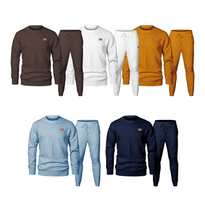 🔥Last Day Promotion 89% OFF🔥Men's casual fashion suit knitted sweatshirt and pants two-piece set