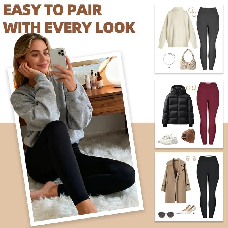 [LOCAL SHIPPING] Thermal Thick FLeece Lined Leggings