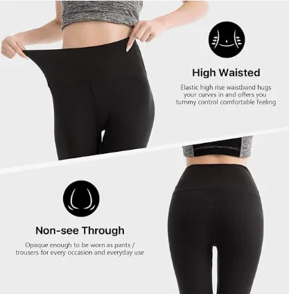 Women High Waisted Soft Yoga Workout Leggings