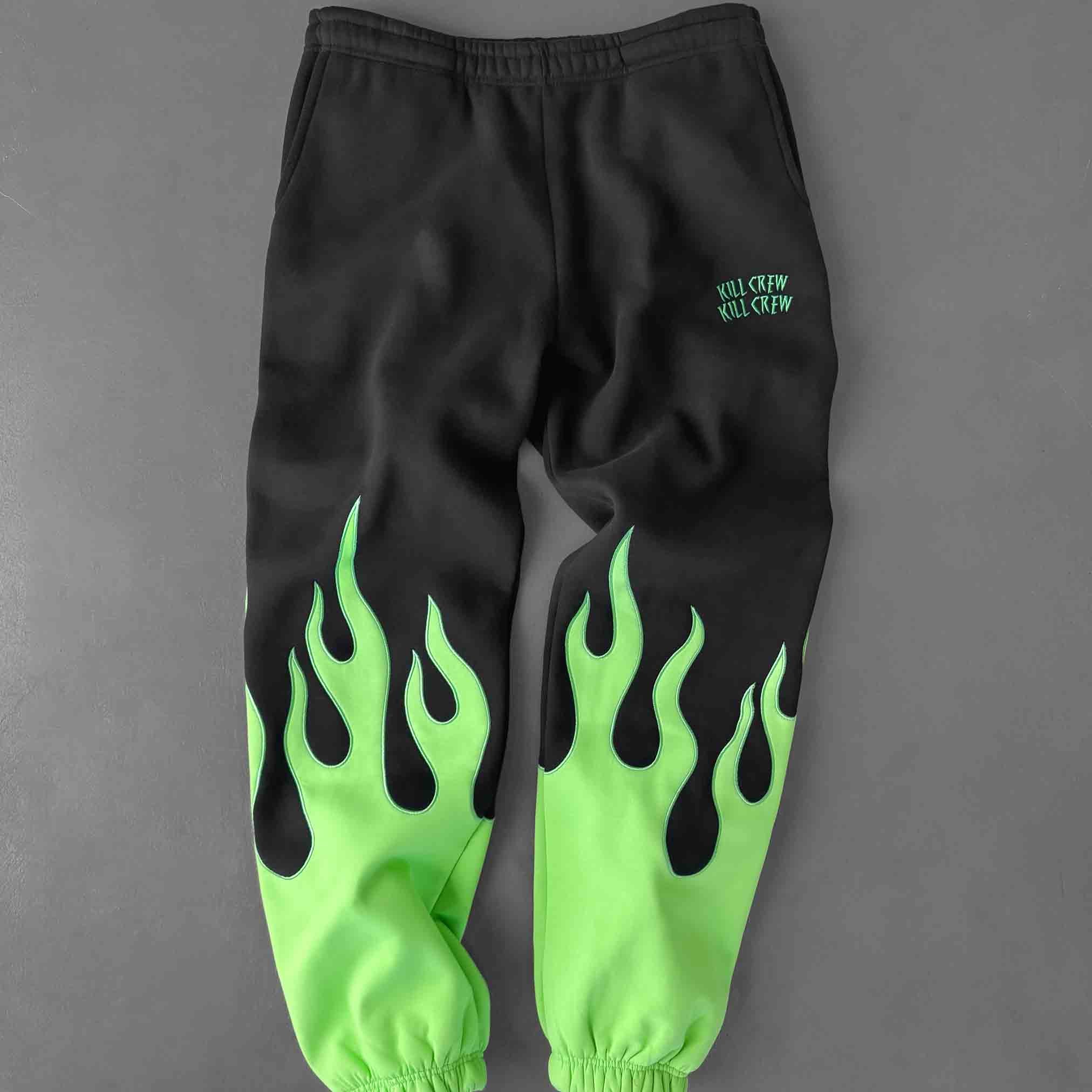 PREMIUM HEATER SWEATS - BLACK / GREEN