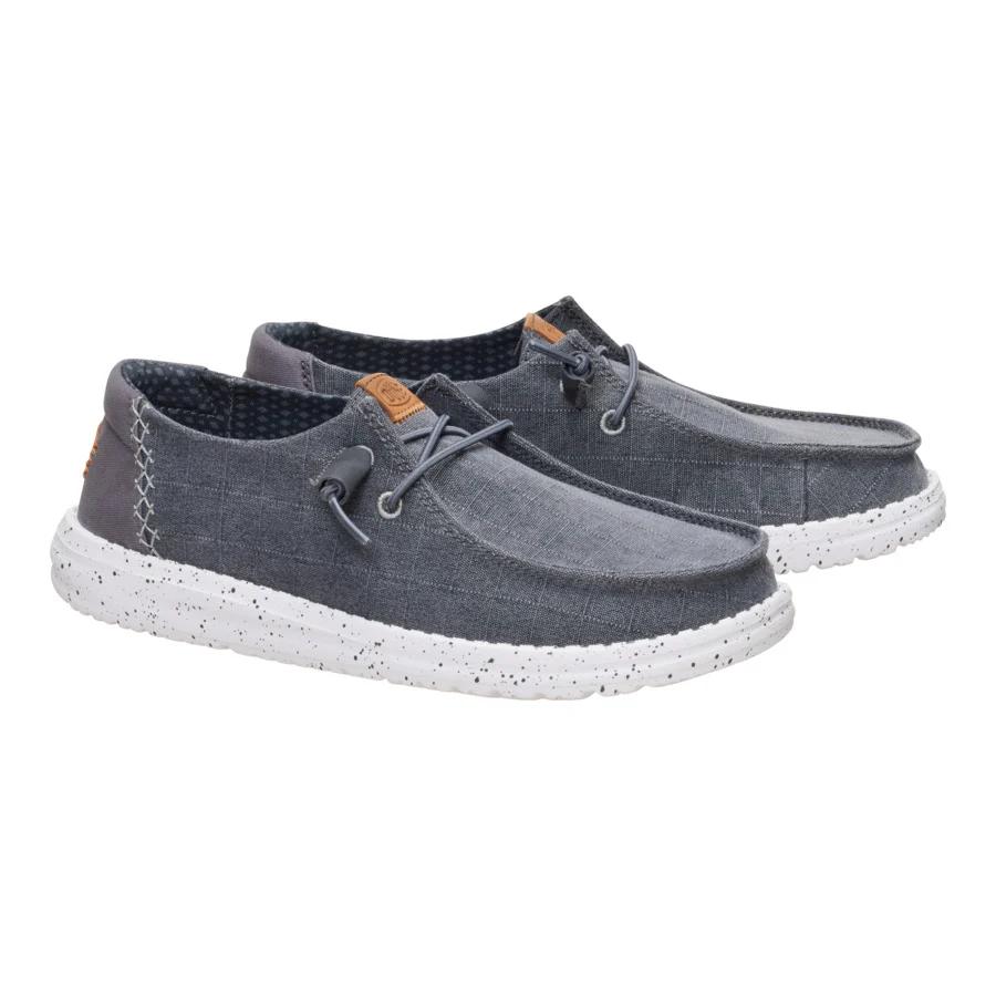 Wendy Chambray Grid - Charcoal