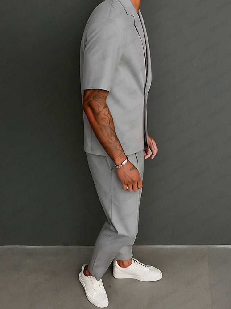 Minimalist Comfort Fit Suit Set