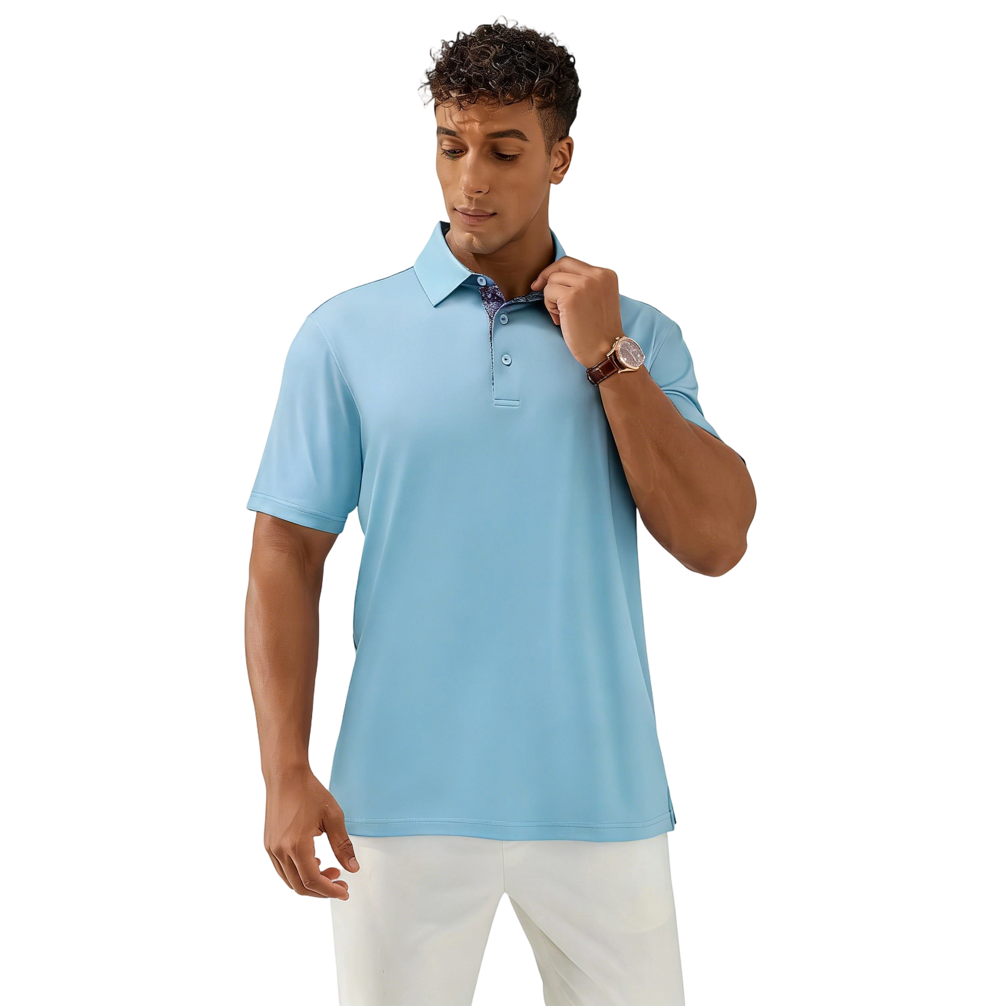 Men's Polo Shirts – Soft Breathable Cotton, Comfortable Short Sleeve Casual Fit, Classic Collared Polo Shirts for Work, Golf, Travel & Everyday Wear