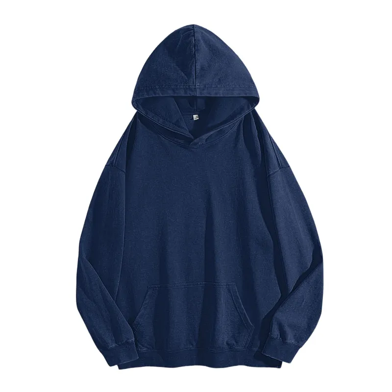 Women's Oversized Acid Wash Cotton Hoodie