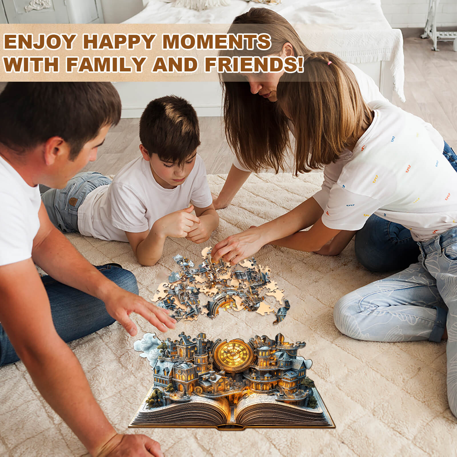 Clockwork City Wooden Jigsaw Puzzle