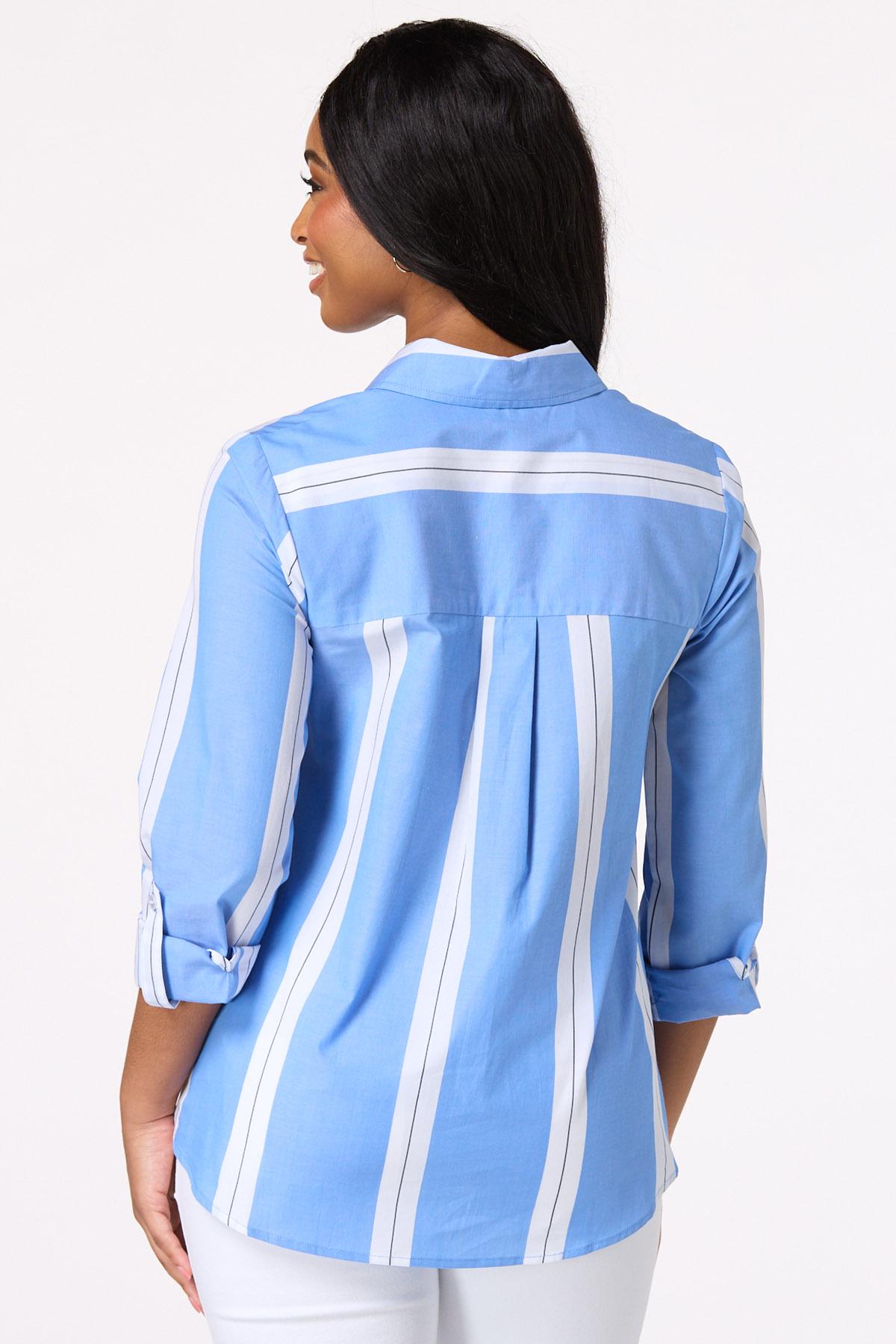 Mixed Direction Stripe Shirt