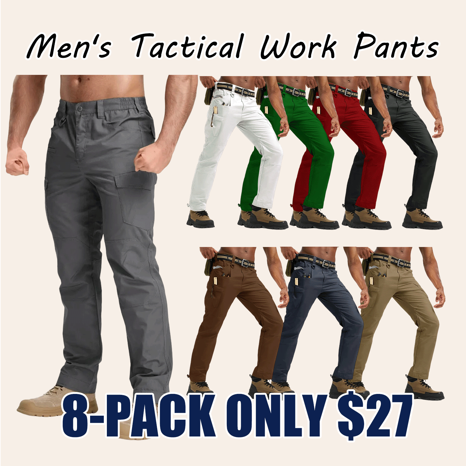 🔥Free Shipping!!!🔥Men’s Tactical Cargo Work Pants