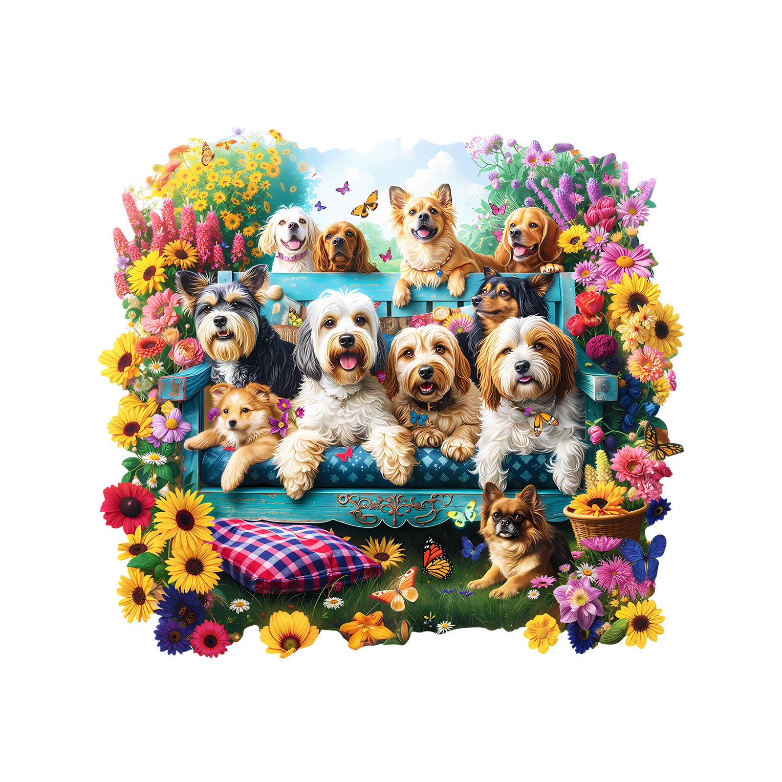 Garden Puppy Wooden Jigsaw Puzzle
