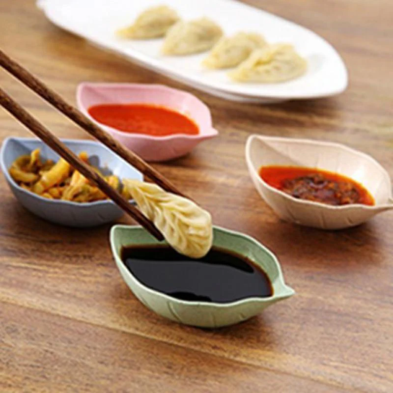 Colorful Leaf Shaped Dish