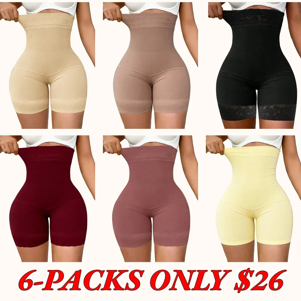High-Waisted Shaping Shorts (Fajas) — Firm Control Shaper Shorts