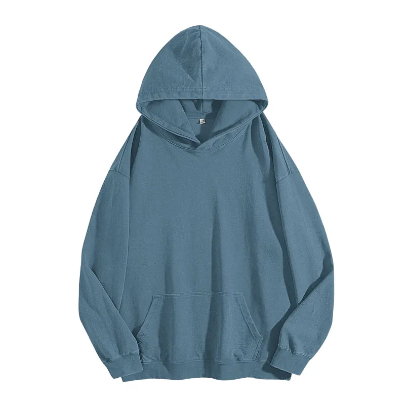 Women's Oversized Acid Wash Cotton Hoodie