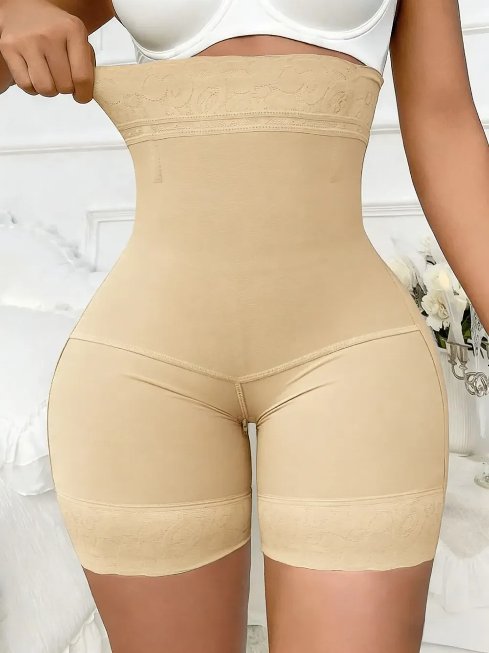 High Waist Shapewear Shorts, Fajas, Firm Control Girdle, Comfortable Shapewear Breathable Zipper