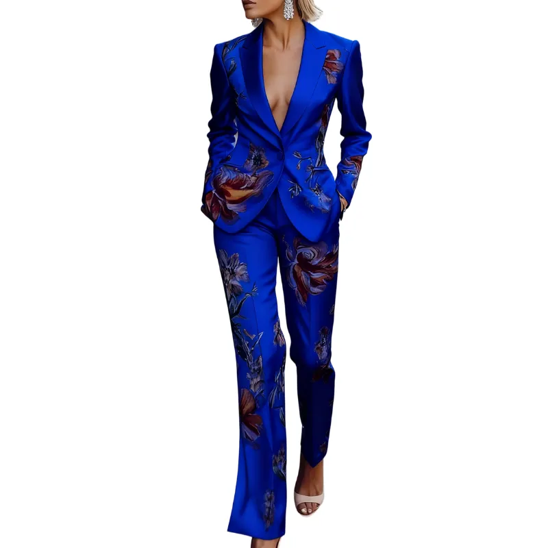 Two-piece Set Women's Floral Print Se