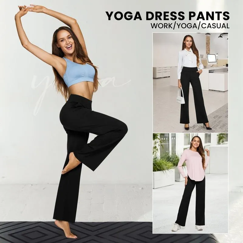 Loose High-Waist Business Casual Pants Yoga Pants Women Wide Leg Pants