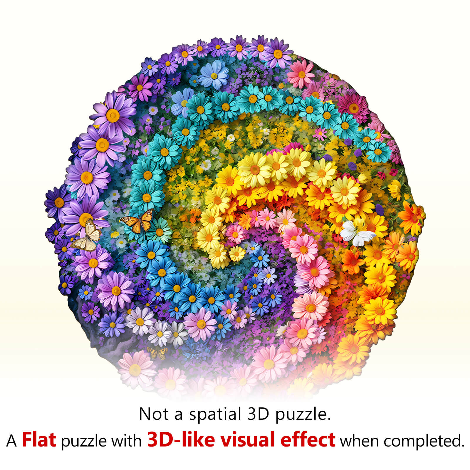 Sea of Flowers Wooden Jigsaw Puzzle