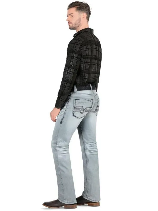 Pantalón para Hombre de Mezclilla Vaquero (Heavy Denim)