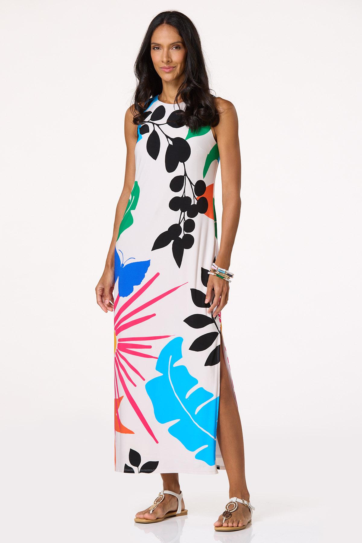 Multicolor Tropical Icon Maxi Dress
