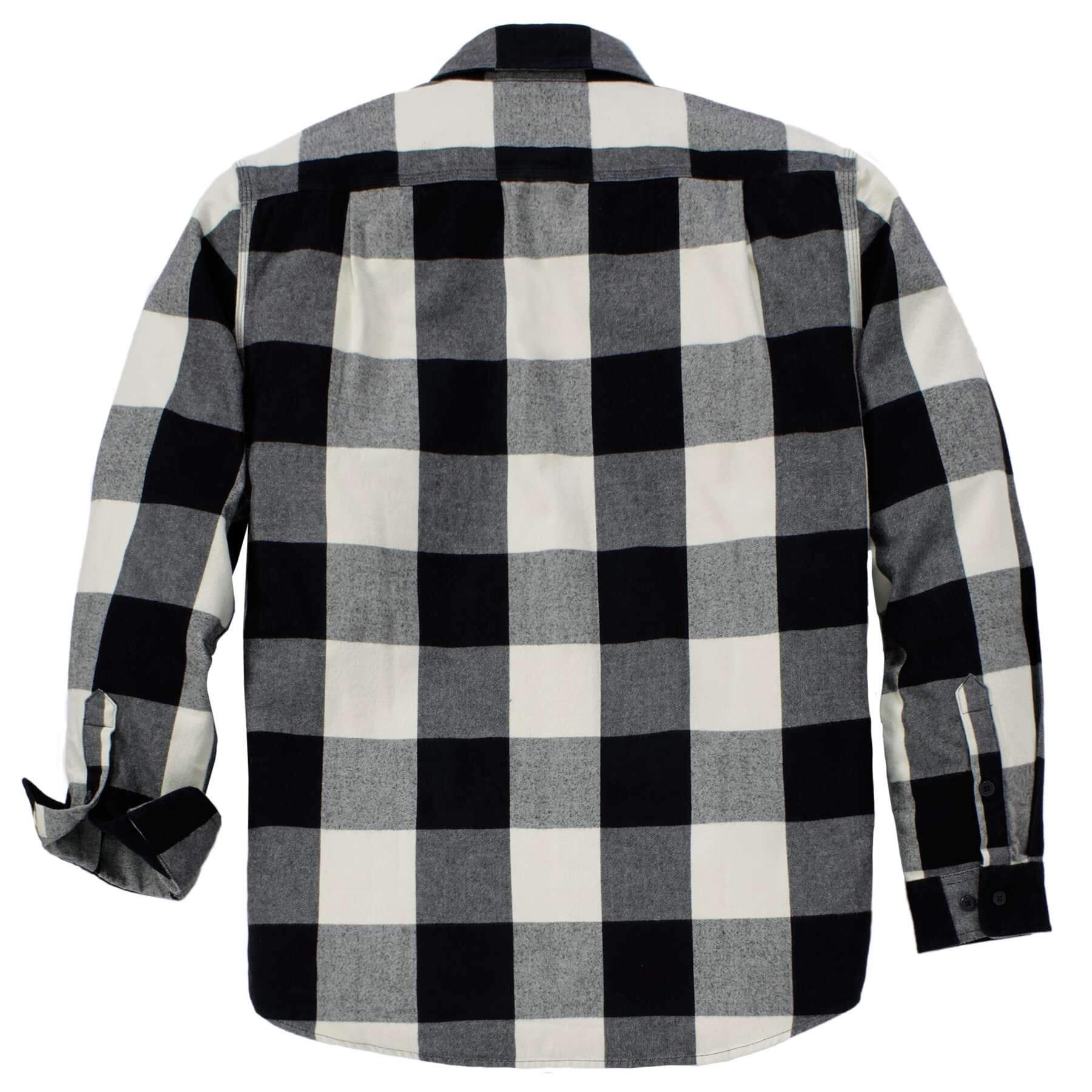 CHT Loose Fit Heavyweight Flannel Long-Sleeve Plaid Shirt 107013