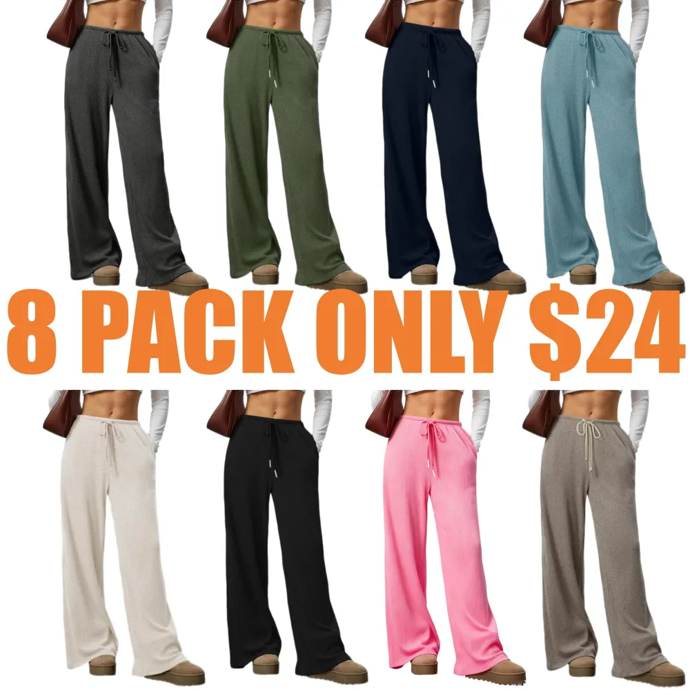 Comfortable Wide Leg Casual Jogging Pants