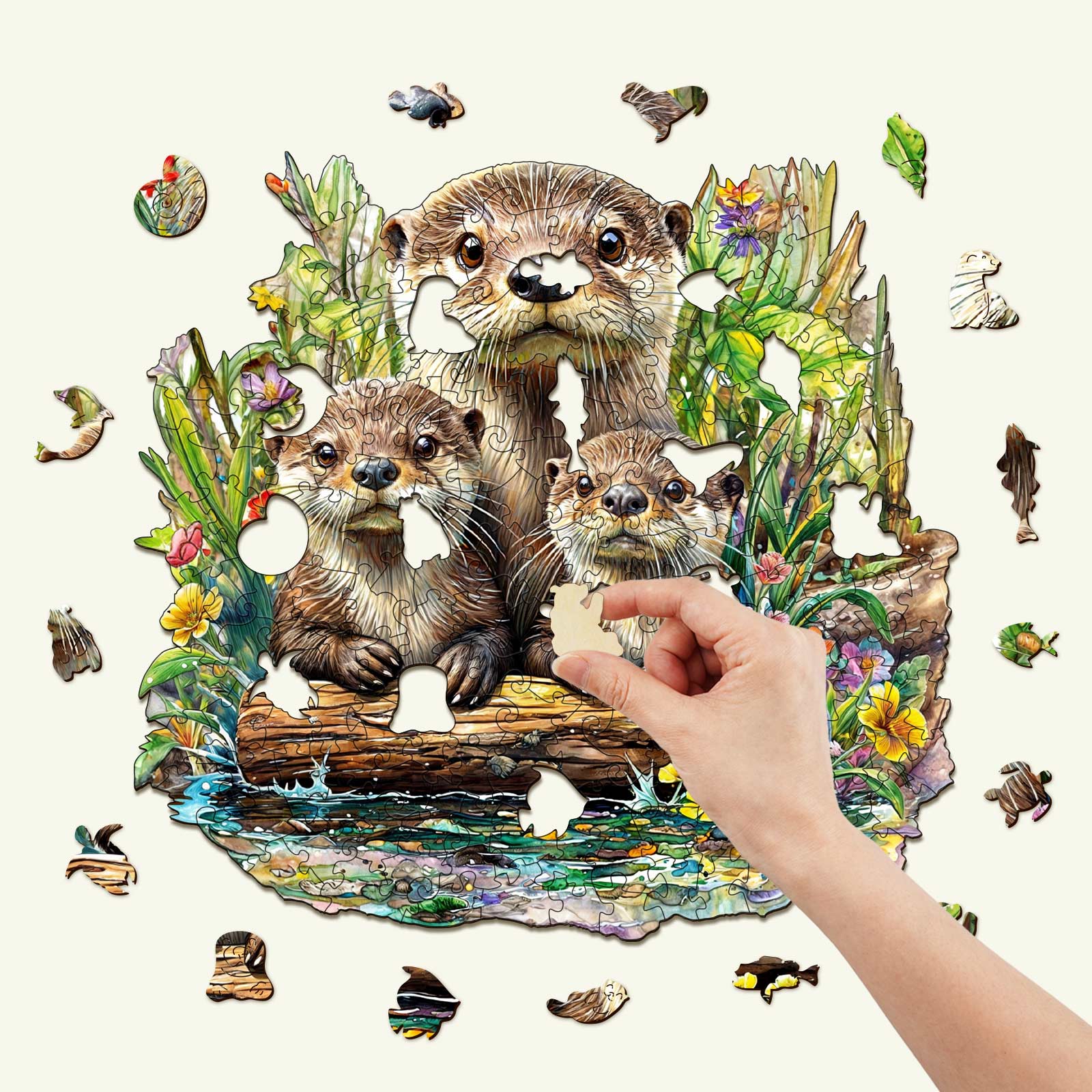 Otter Wooden Jigsaw Puzzle