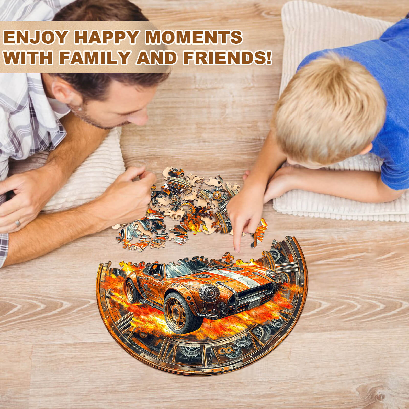 Blazing Speed Wooden Jigsaw Puzzle