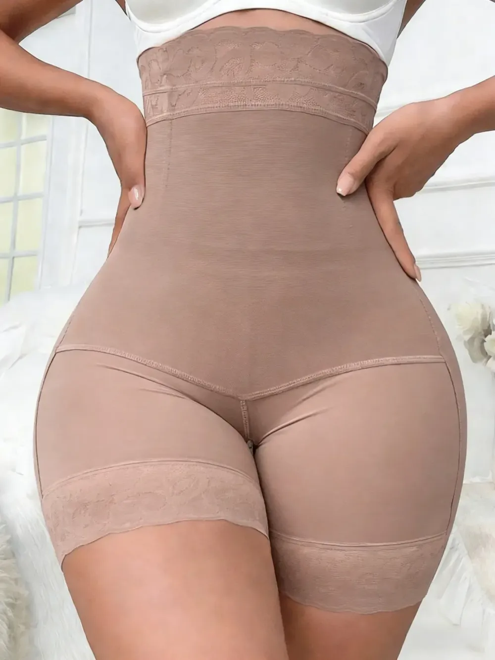 High Waist Shapewear Shorts, Fajas, Firm Control Girdle, Comfortable Shapewear Breathable Zipper