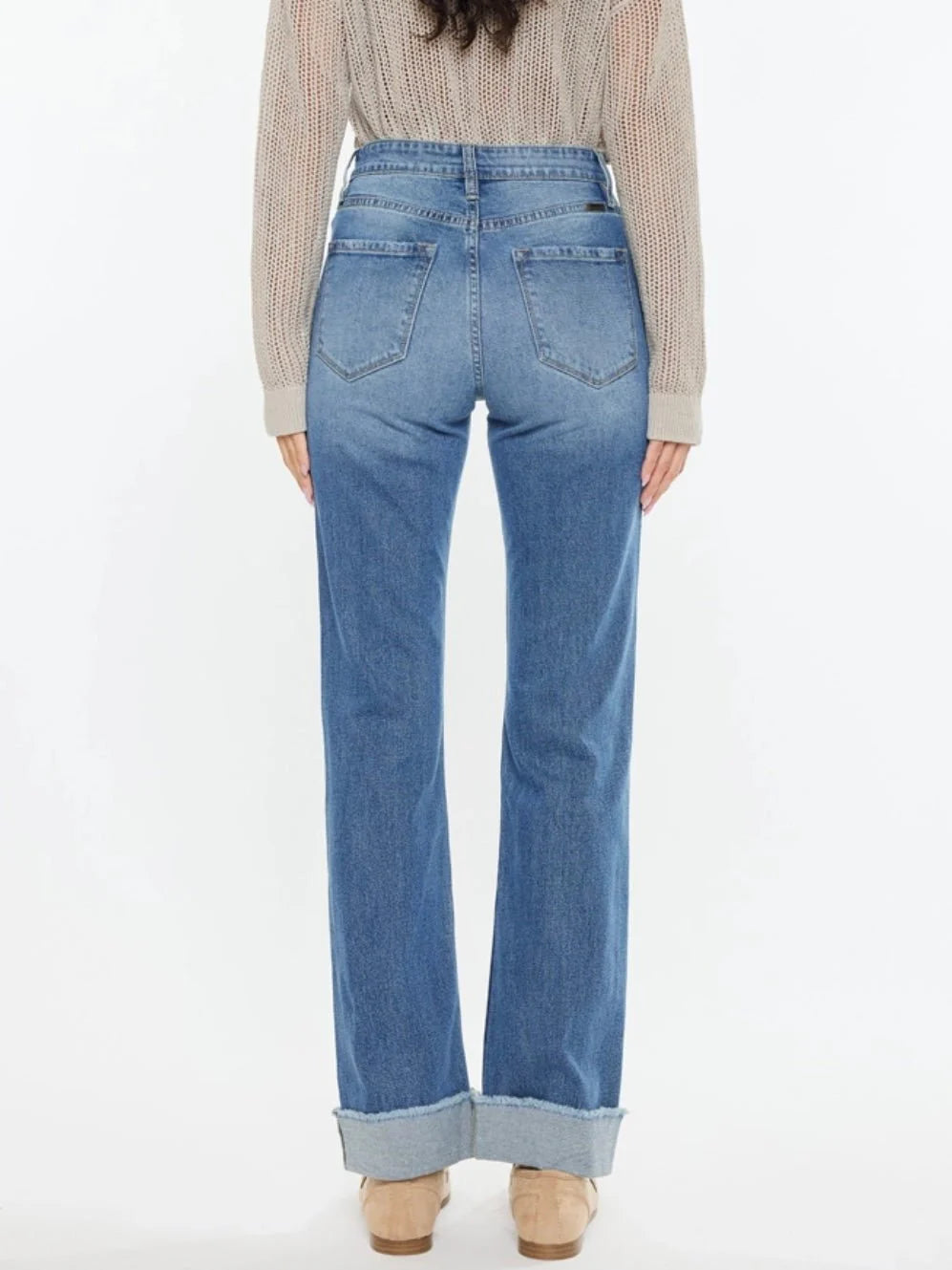 Trish High Rise Straight Leg Kancan Jeans