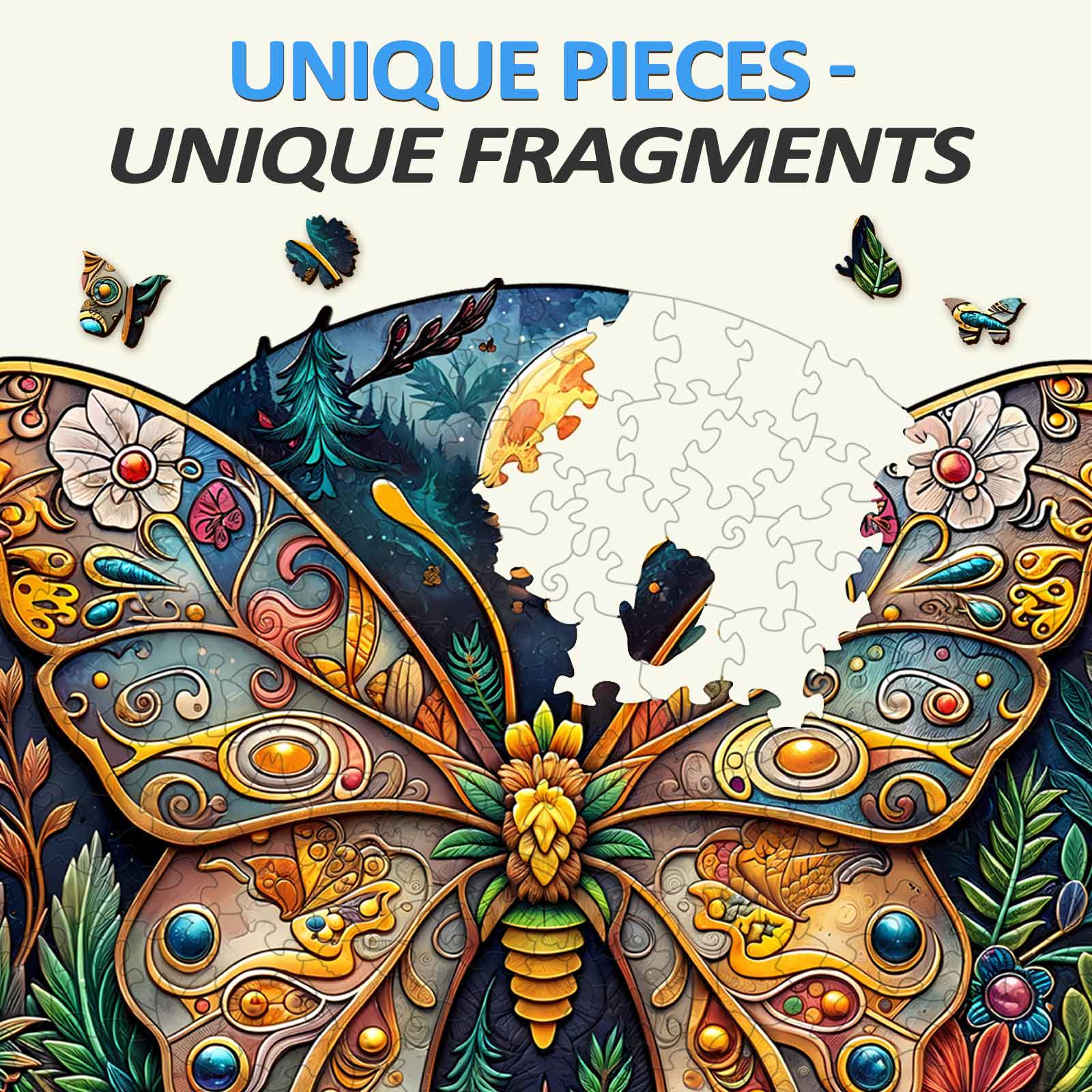 Ancient Butterfly-1 Wooden Jigsaw Puzzle