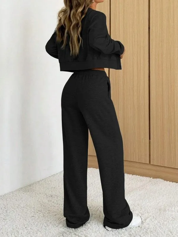 Women's Long Sleeve Jacket & Pants Set