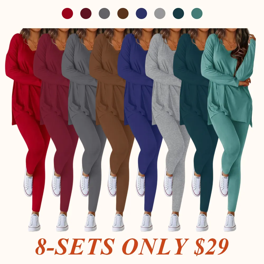 Two-Piece Sets For Women Fall Fashion 2025 Casual Lounge Matching Set