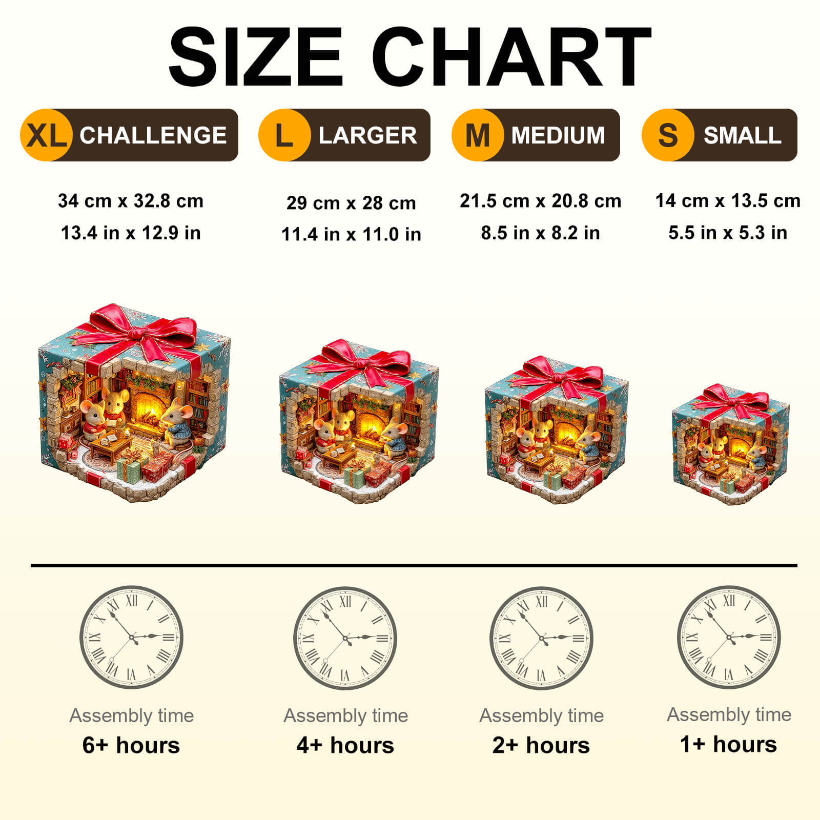 Mouse's Gift House Wooden Jigsaw Puzzle