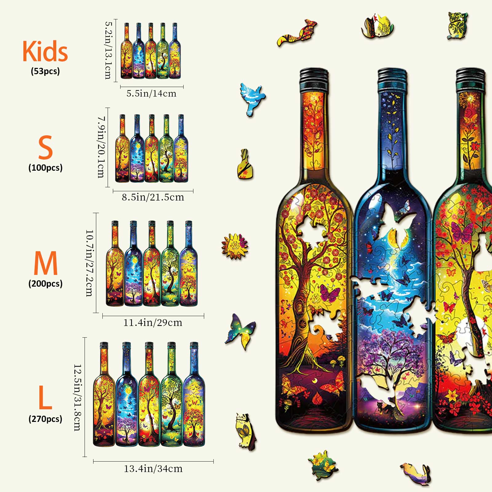 Bottle of Life Wooden Jigsaw Puzzle