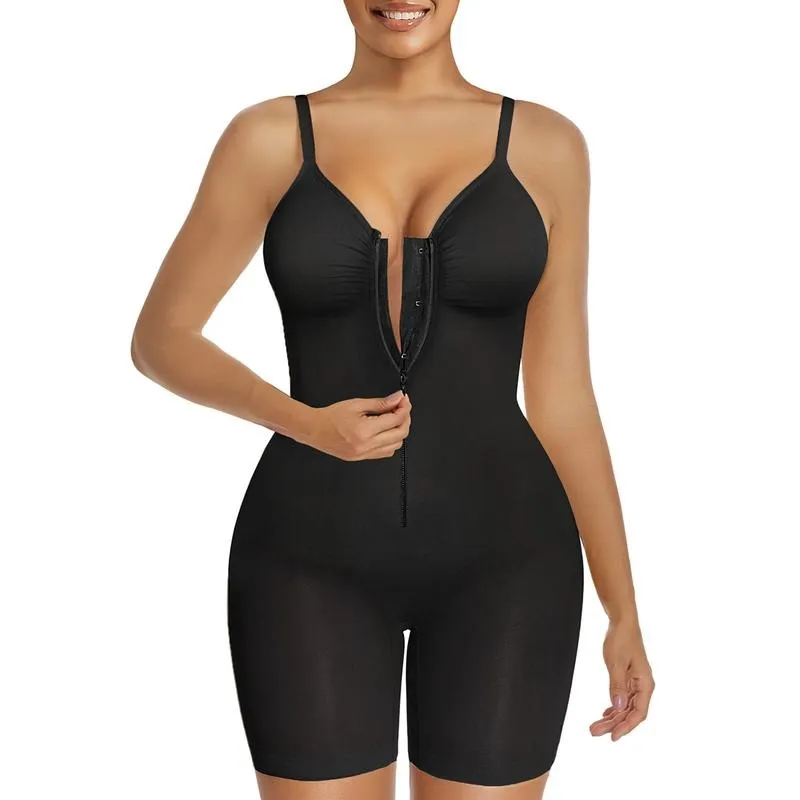 Shapewear for Women Tummy Control Bodysuits Zip-Up Comfort Ultra Stretch Fabric