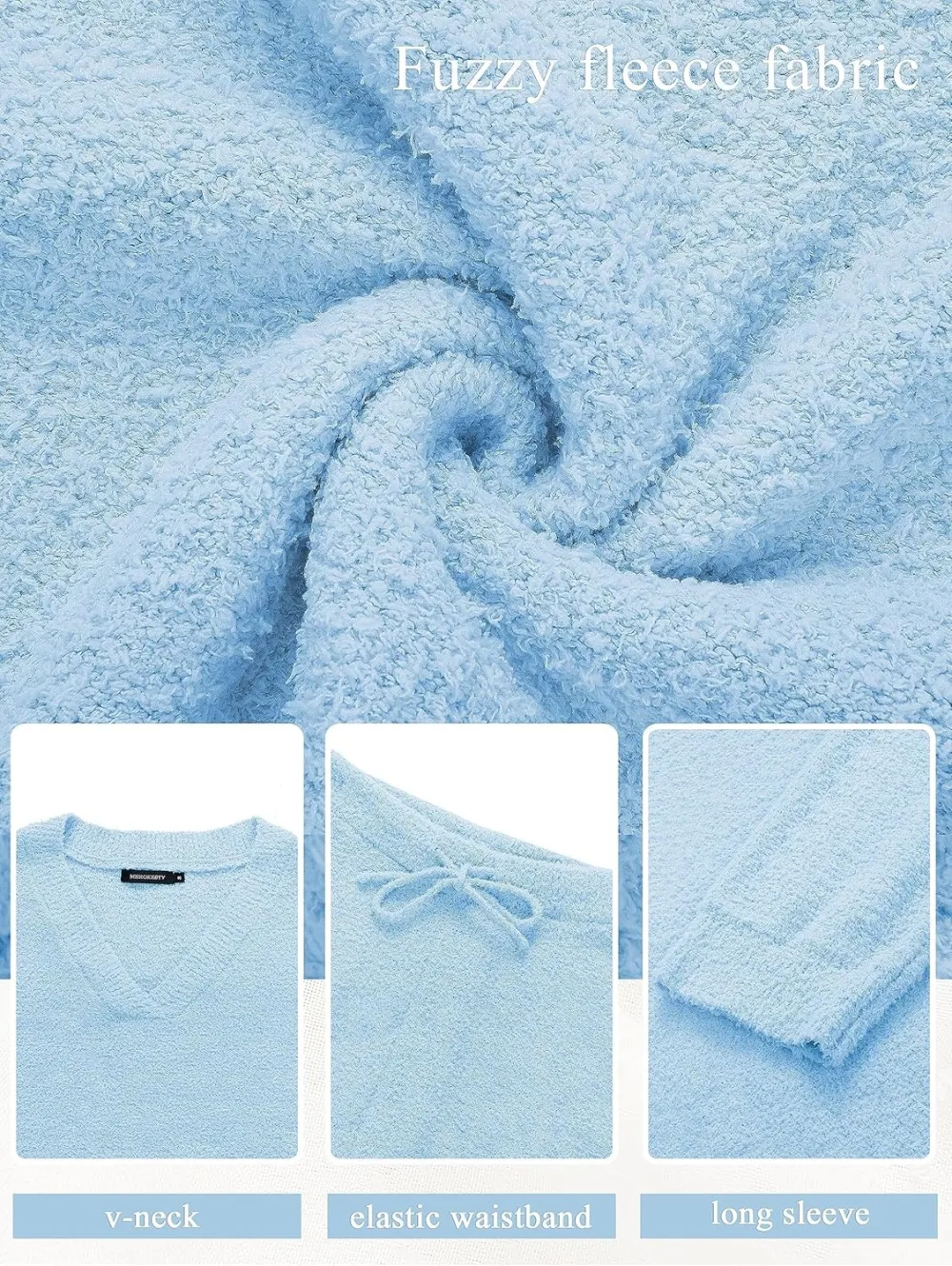 Women's Lounge Sets 2025 Fall Fashion 2 Piece Outfits Sweater Pajama Set