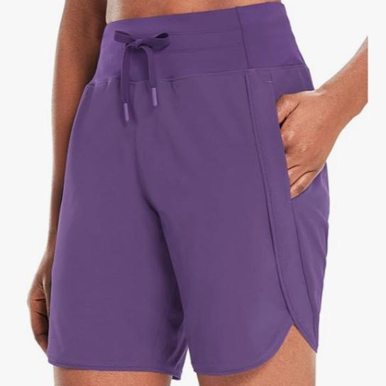 🔥Women’s High-Waist Quick-Dry Athletic Shorts (3